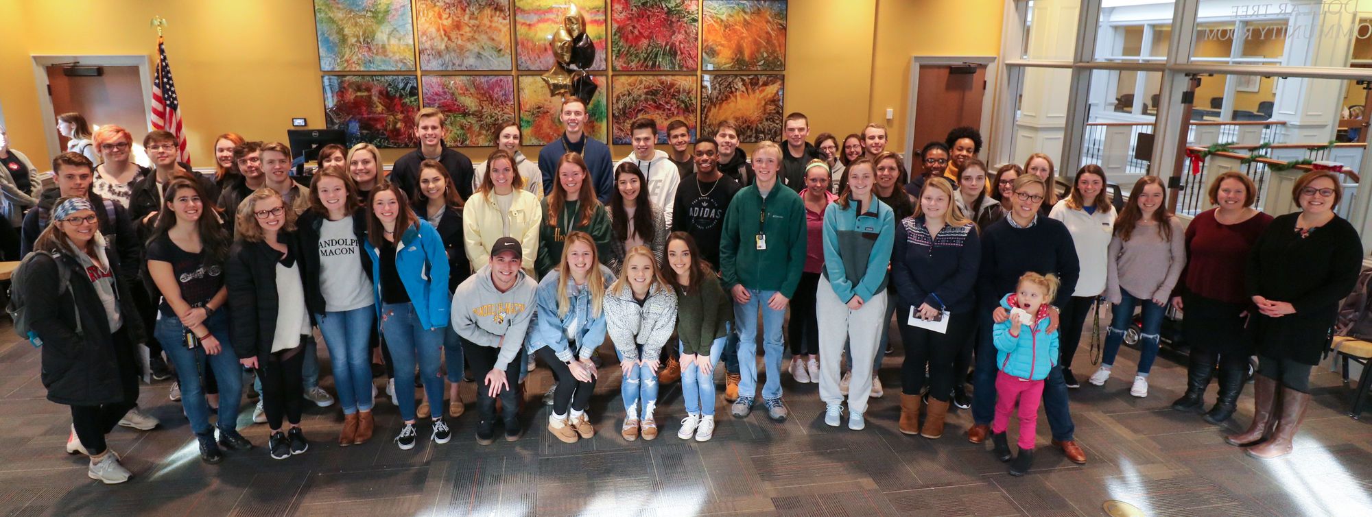 Randoplh-Macon Honors program banner signing