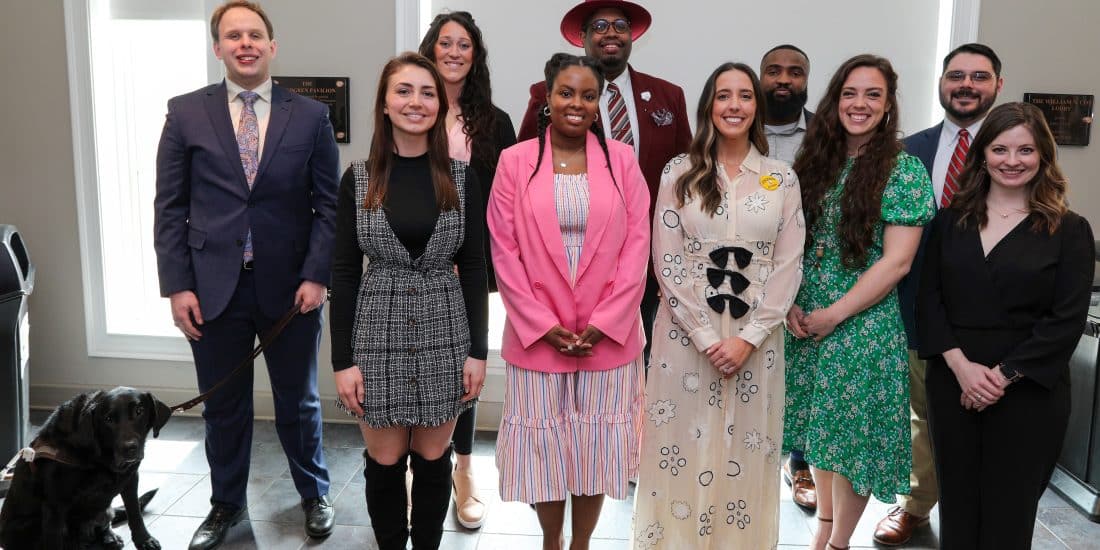 RMC 10 under 10 award winners standing together for a group photo