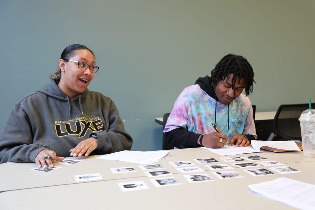 Students participate in a mock jury selection during the Psychology and Legal Issues J-Term course