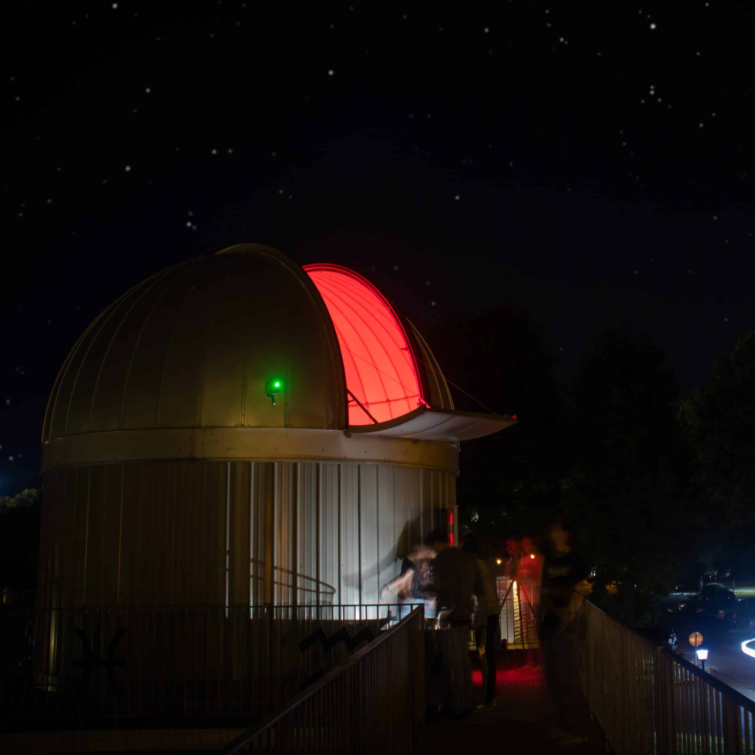 An exterior view of Keeble Observatory