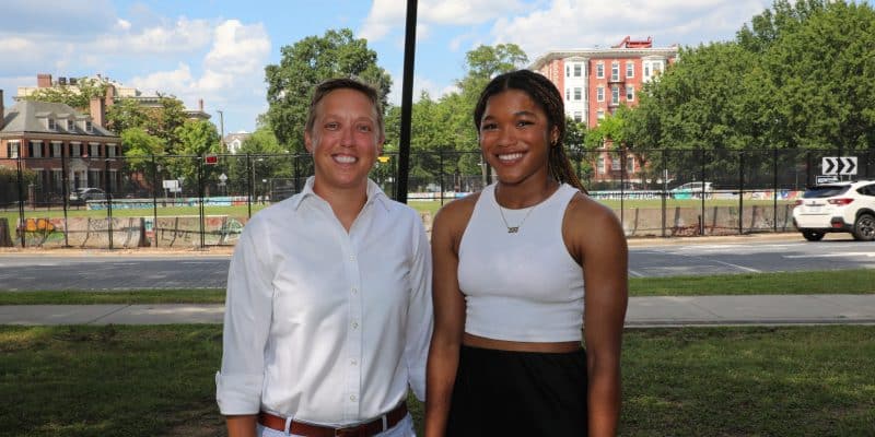 Tristen Craig with Dr. Sarah E. Cribbs