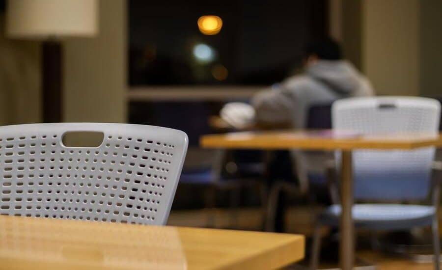 24 hour room setting in the McGraw-Page Library