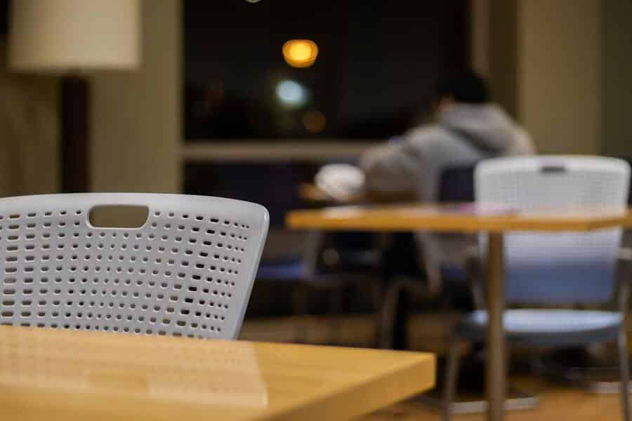 24 hour room setting in the McGraw-Page Library