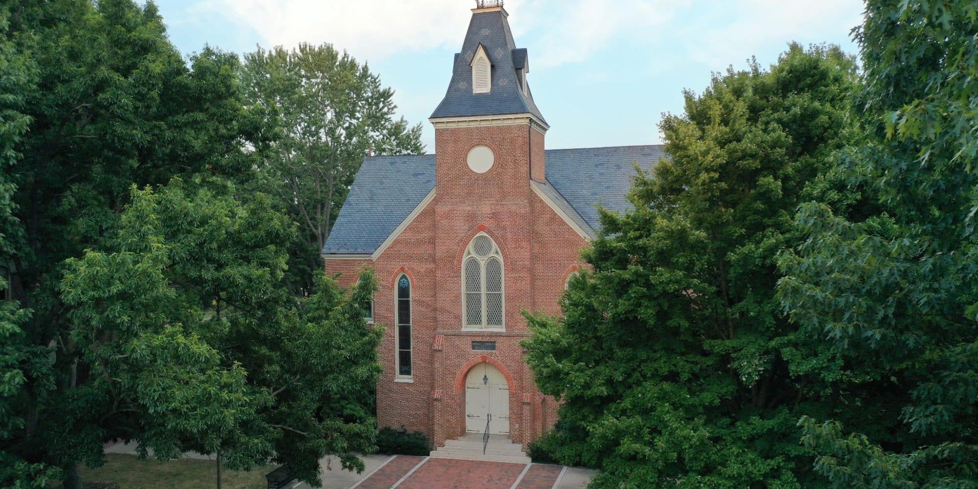 A picture of Randolph-Macon's Old Chapel building