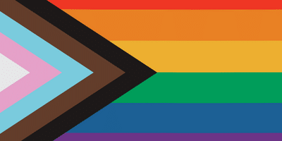 A Pride Progress Flag