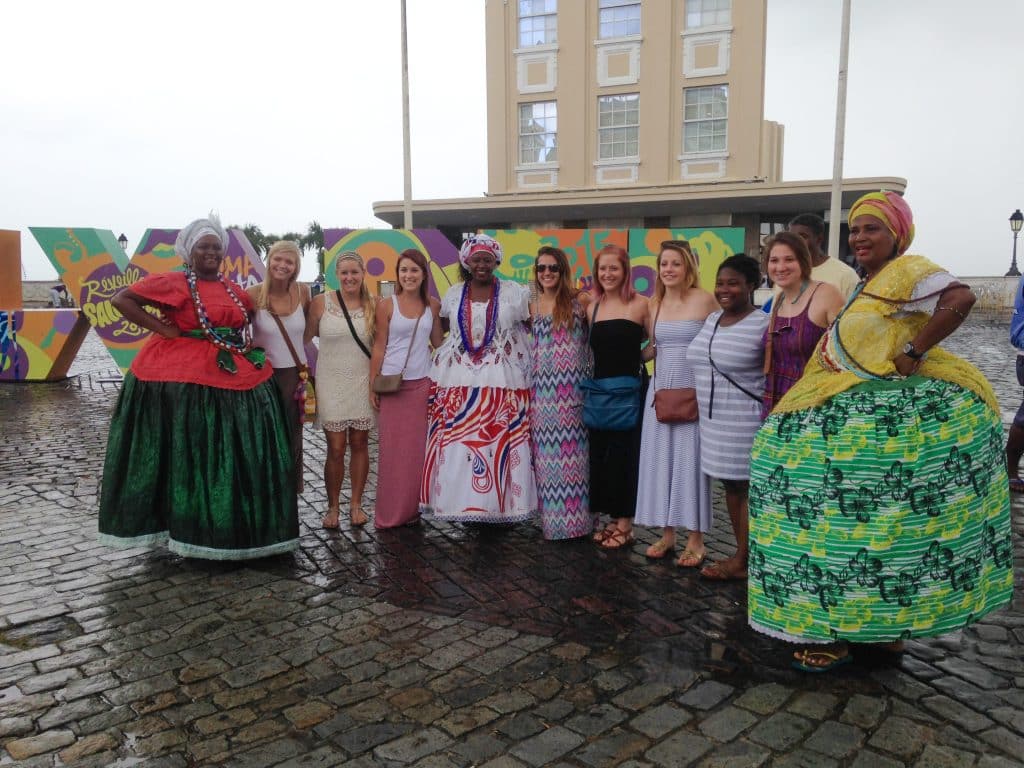 Group of RMC students while studying abroad