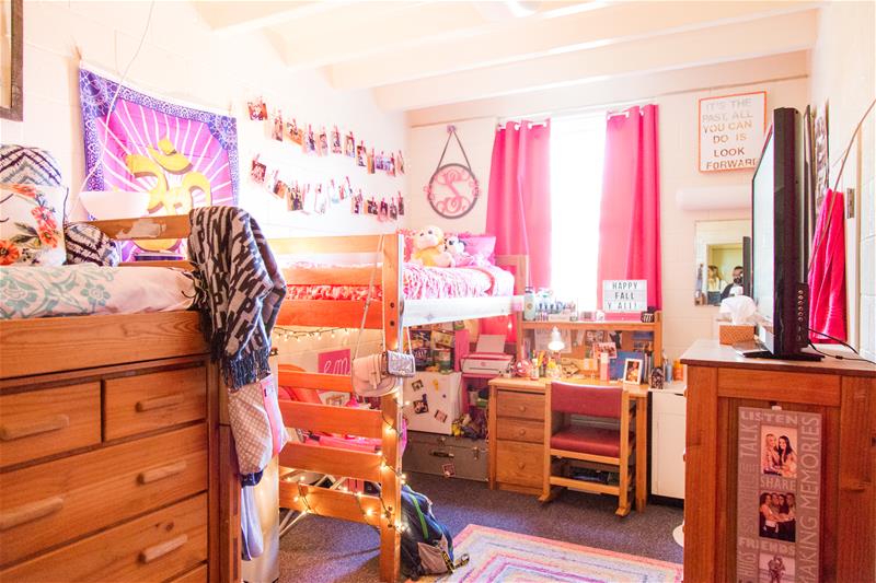 A dorm room in Conrad Hall