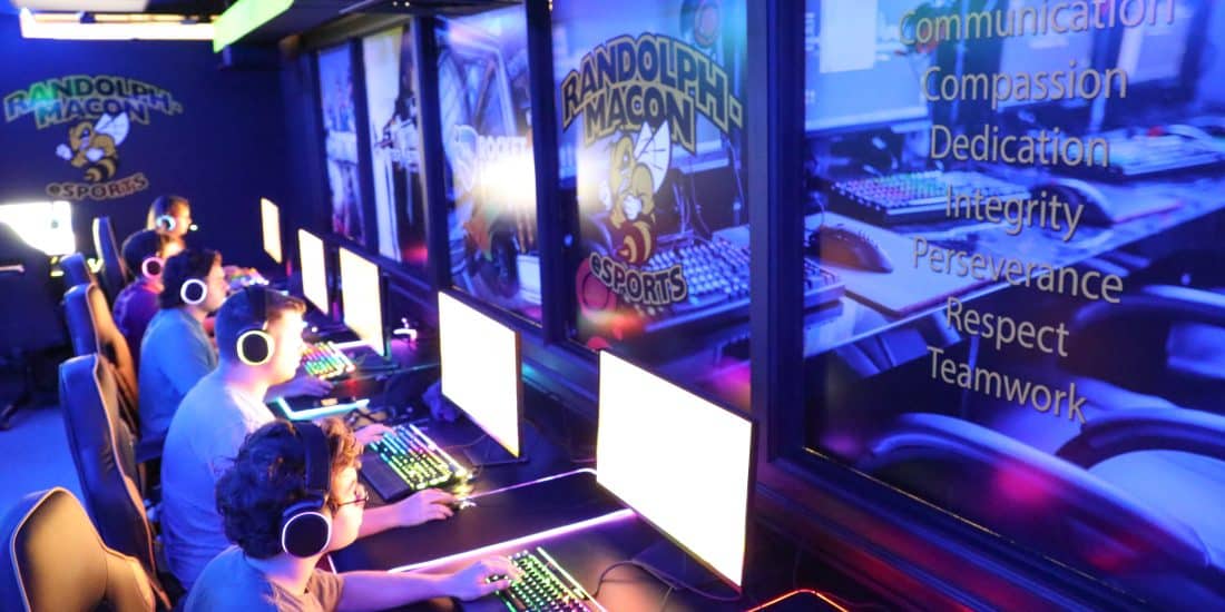 Esports arena wide shot