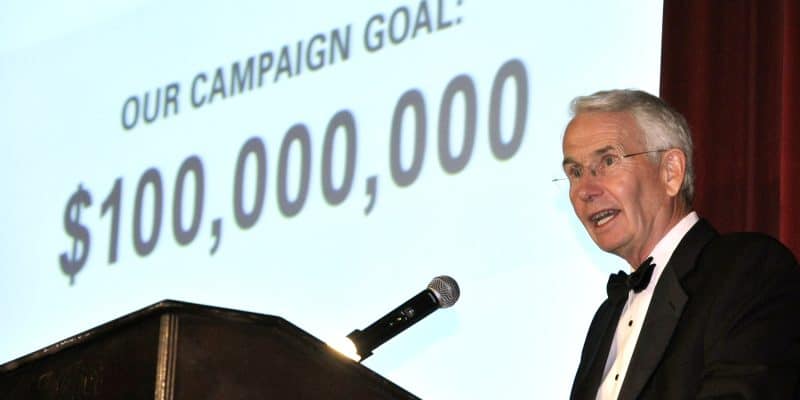 Macon Brock speaking at an event