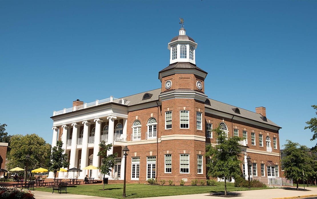 The front of Brock Commons.