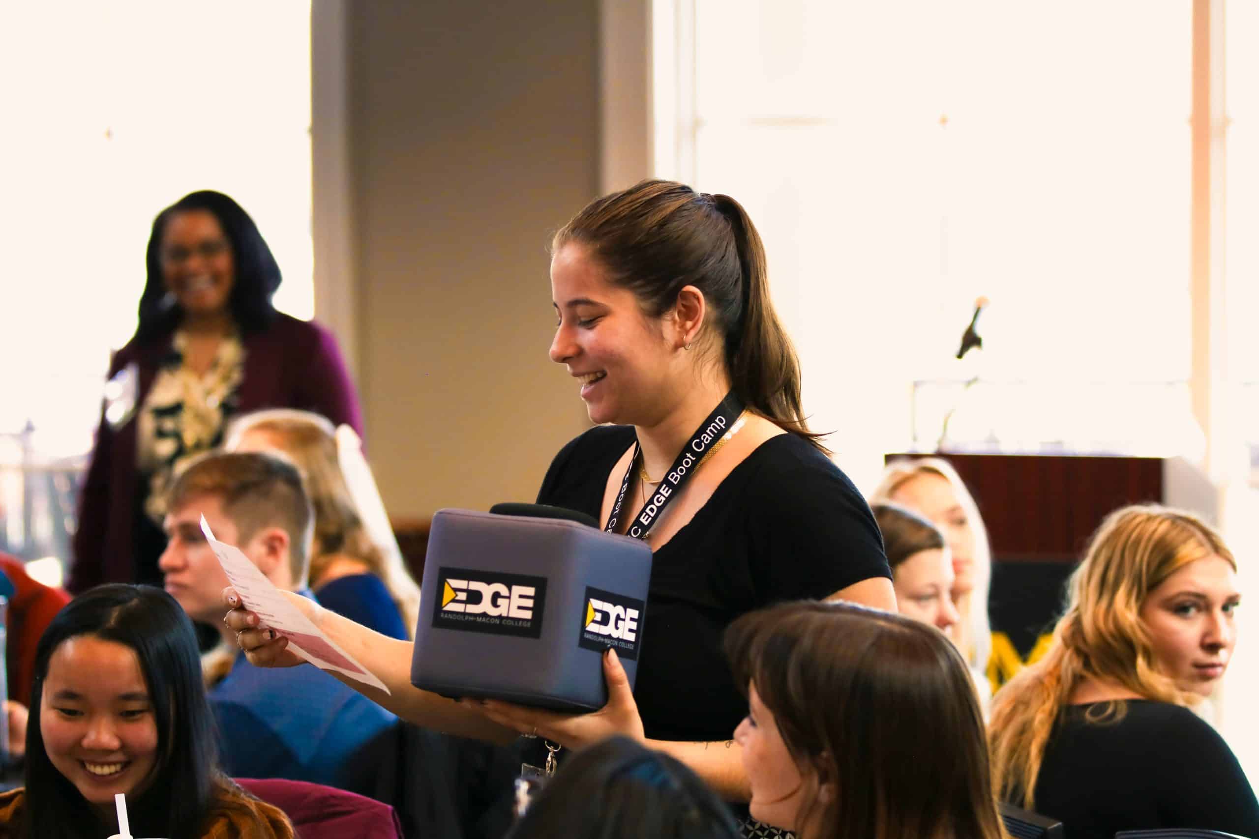 Students participating in an interactive session at Edge Boot Camp.