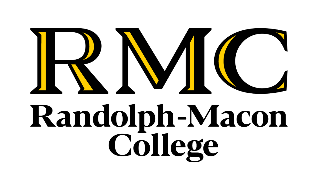 RMC Randolph-Macon College logo with bold gold and black "RMC" letters above the college name in black text.