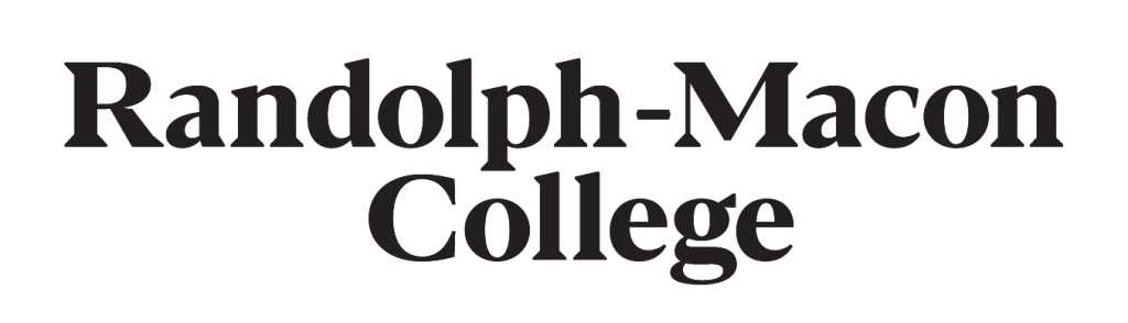 The image shows the text "Randolph-Macon College" in bold black font on a white background.