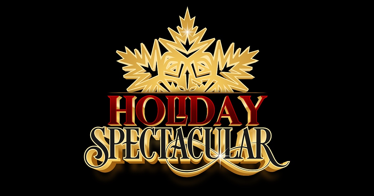 A graphic for the LUXE Show Choir Holiday Spectacular