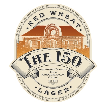 A logo that reads "Red Wheat, the 150, Lager"